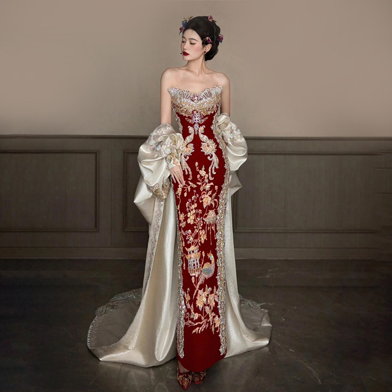 Embroidery In Indonesia - Свадебное платье Xiuhe 2026: Новое, без
