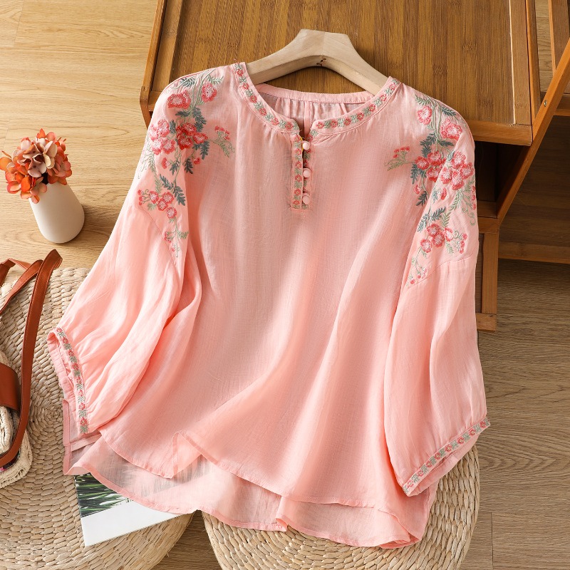 Embroidery Uniforms - Женская одежда в китайском стиле, блузки,