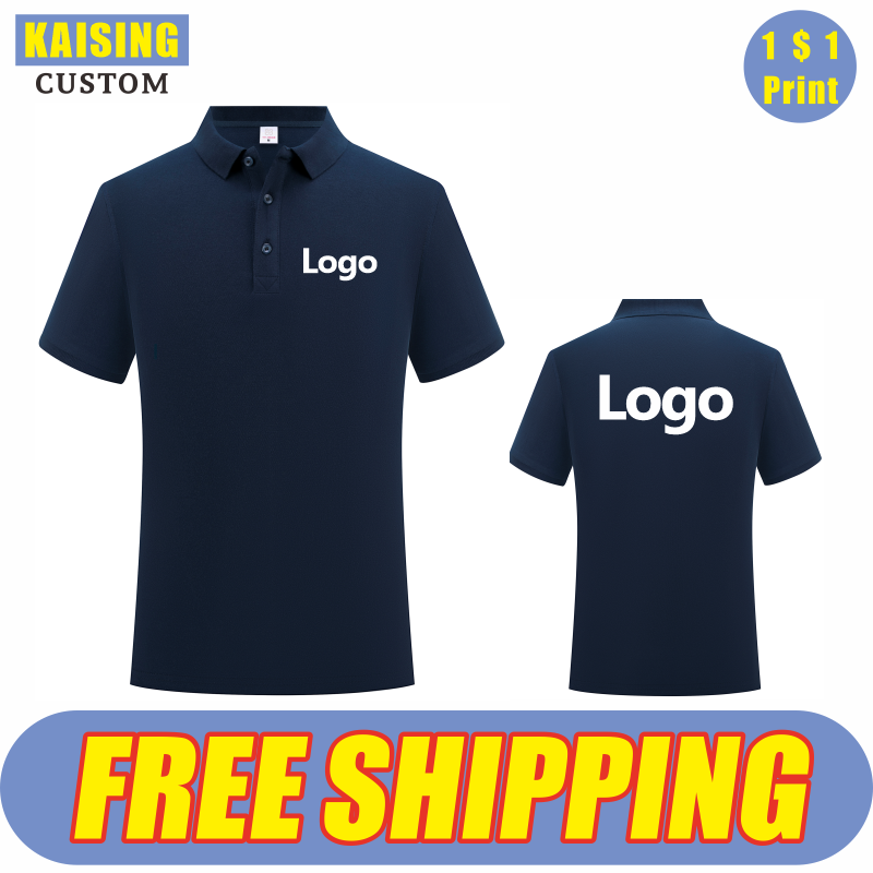 Embroidery Uniforms - KAISING Высококачественная рубашка-поло из чистого хлопка