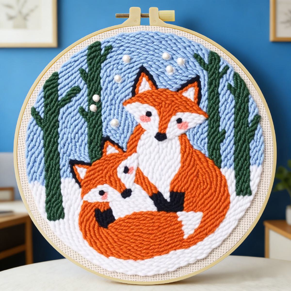 Printed Embroidery Kit - Набор для вышивания в технике панч-нидл
