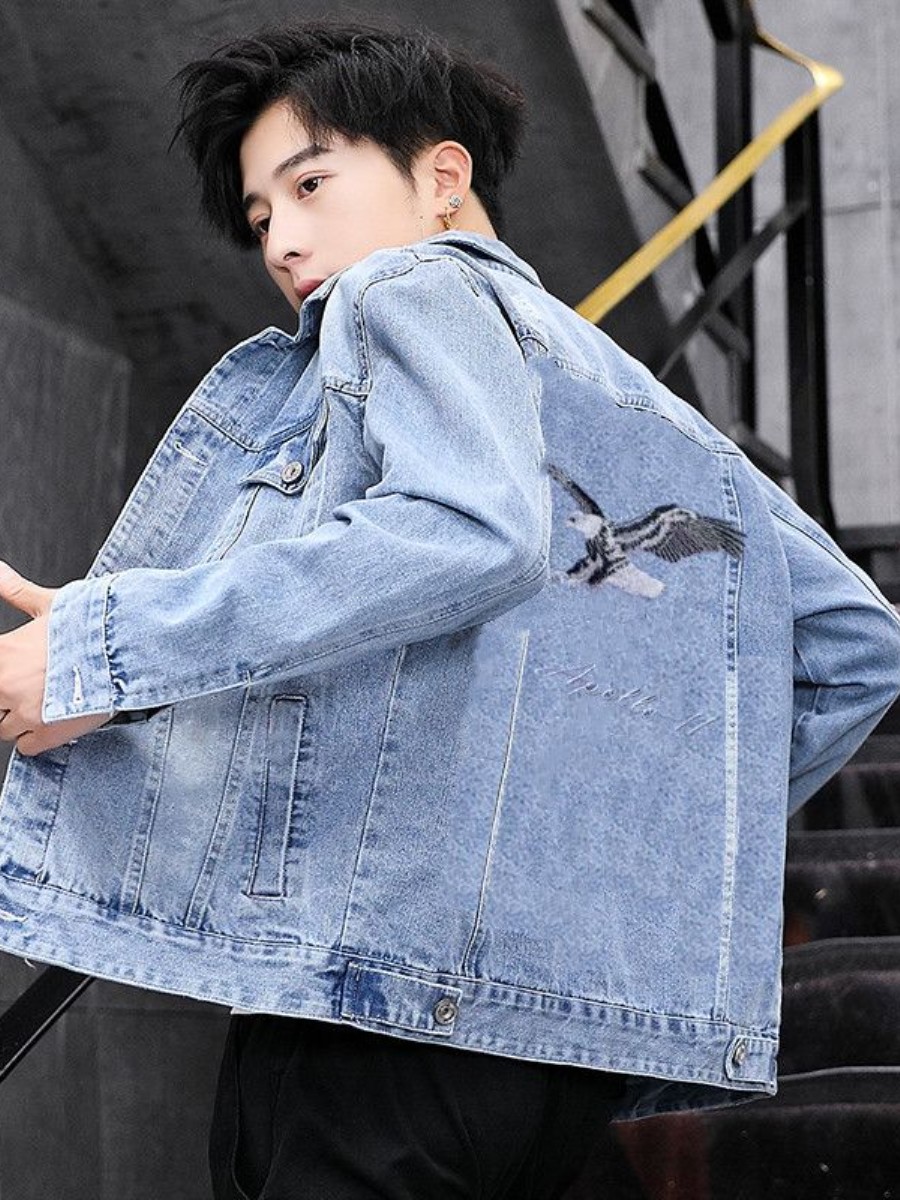 Новая мужская джинсовая куртка – обзор и цена Embroidery Jacket Jeans