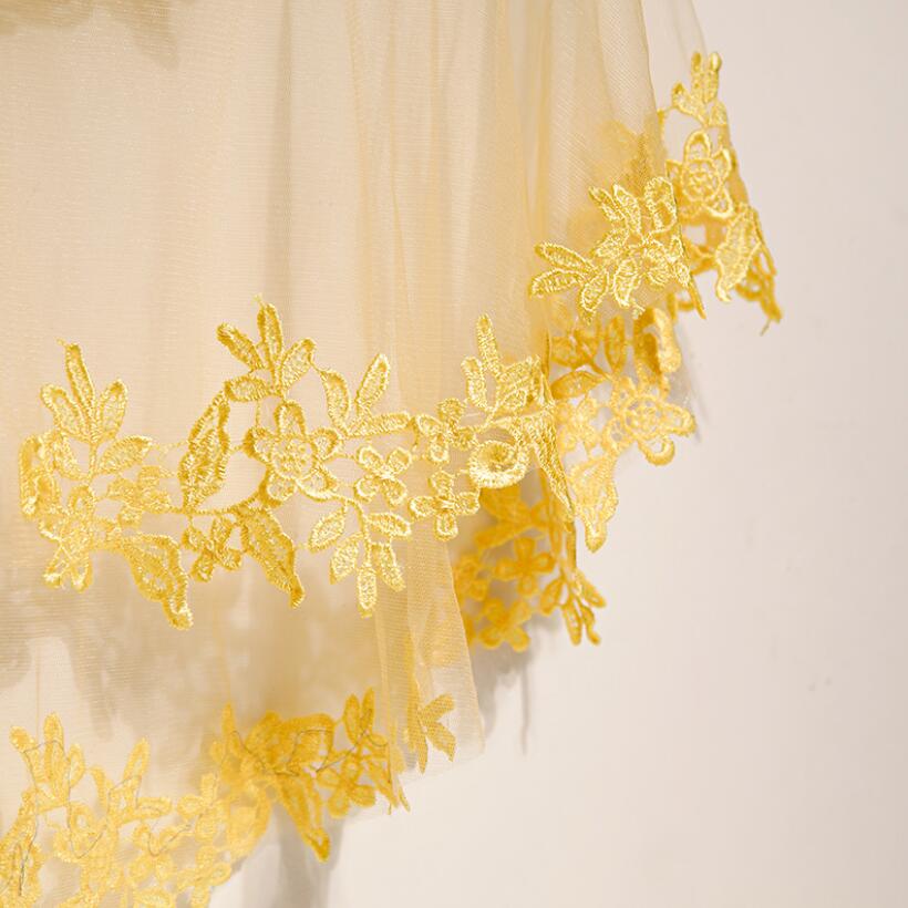 Женская весенне-летняя пашмина – обзор и цена Embroidery Yellow