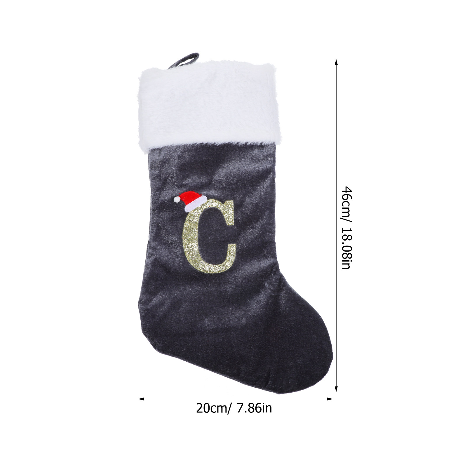 Новогодний чулок с мультяшной  – обзор и цена Embroidery Xmas Stocking
