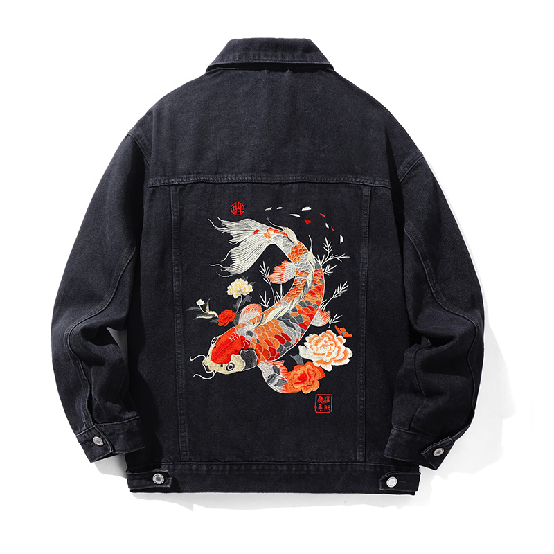Мужская джинсовая куртка с выш – обзор и цена Embroidery Jacket Jeans