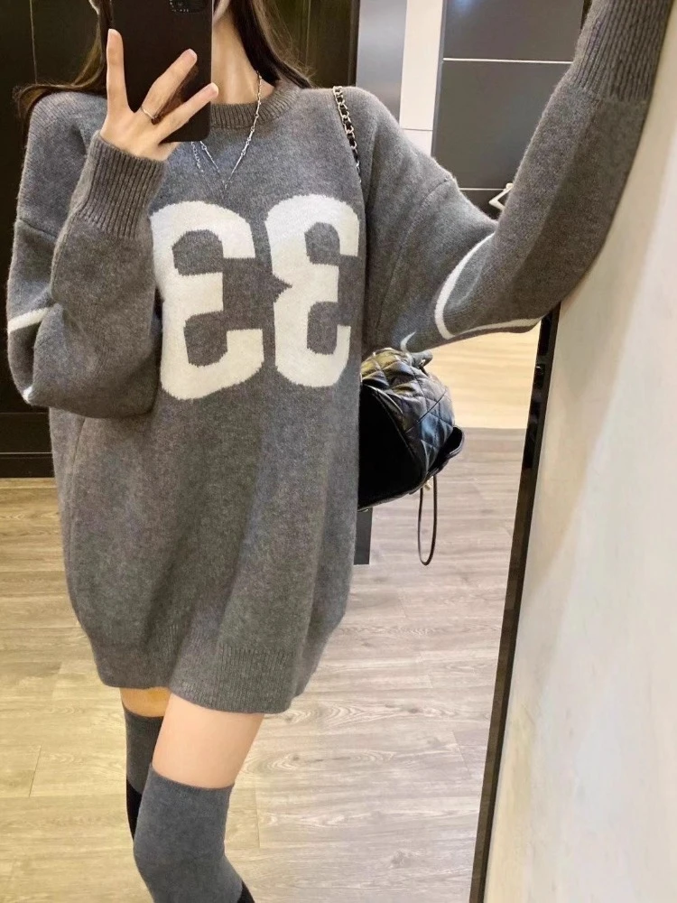 Винтажный вязаный свитер Y2K д – обзор и цена Embroidery Knit