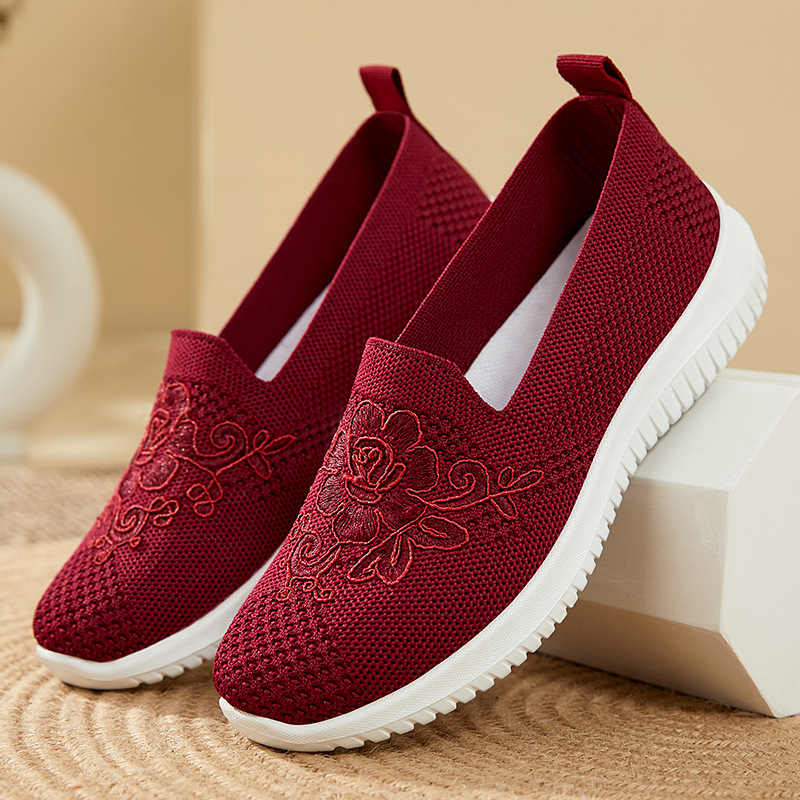 Трикотажные сетчатые туфли без – обзор и цена Embroidery Knit