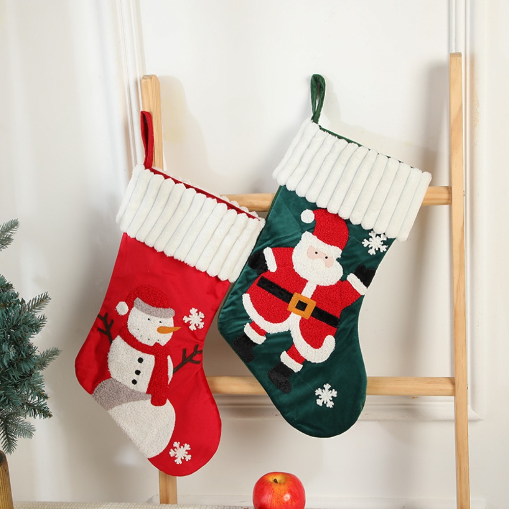 Подвесной вышитый рождественск – обзор и цена Embroidery Xmas Stocking