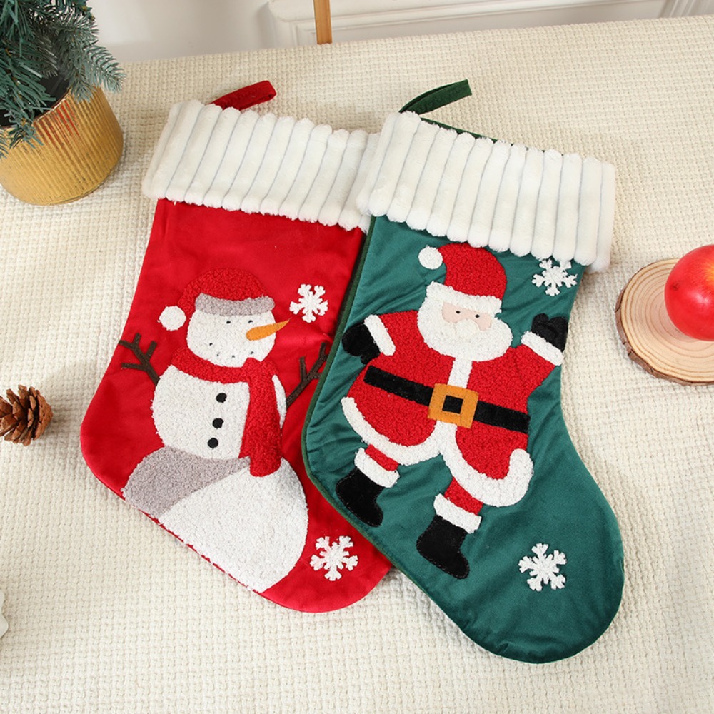 Подвесной вышитый рождественск – обзор и цена Embroidery Xmas Stocking