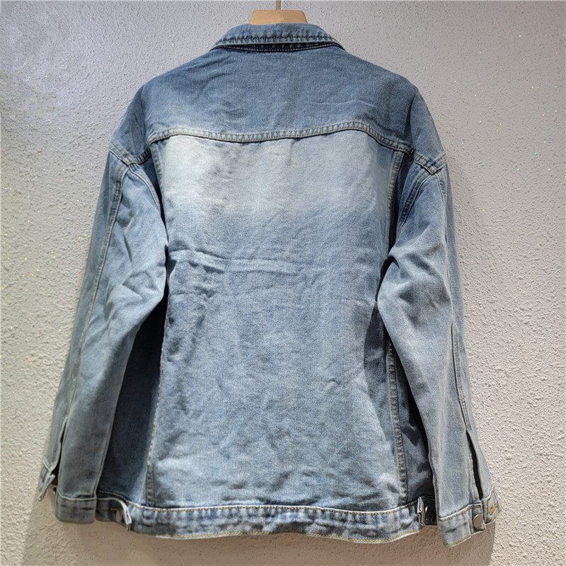 Весенне-осенняя корейская джин – обзор и цена Embroidery Jacket Jeans