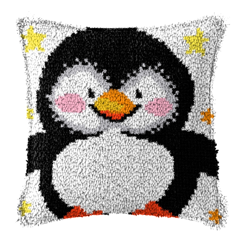 DIY Подушка с изображением пти – обзор и цена Printed Embroidery Kit