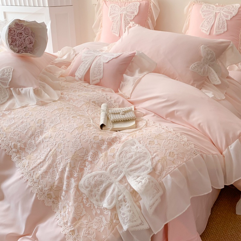 Эстетическое кружевное хлопков – обзор и цена Embroidery Quilt Cover