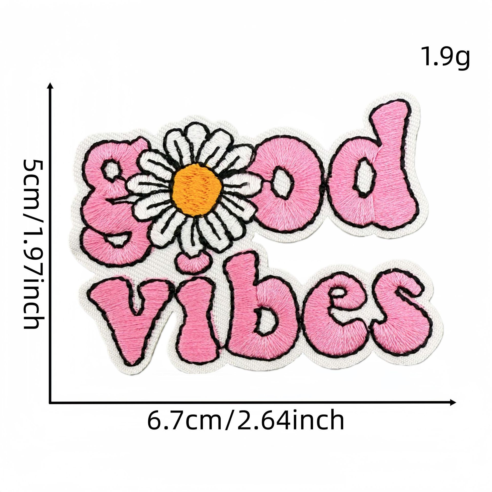 Розовые эстетические нашивки с – обзор и цена Embroidery Quote