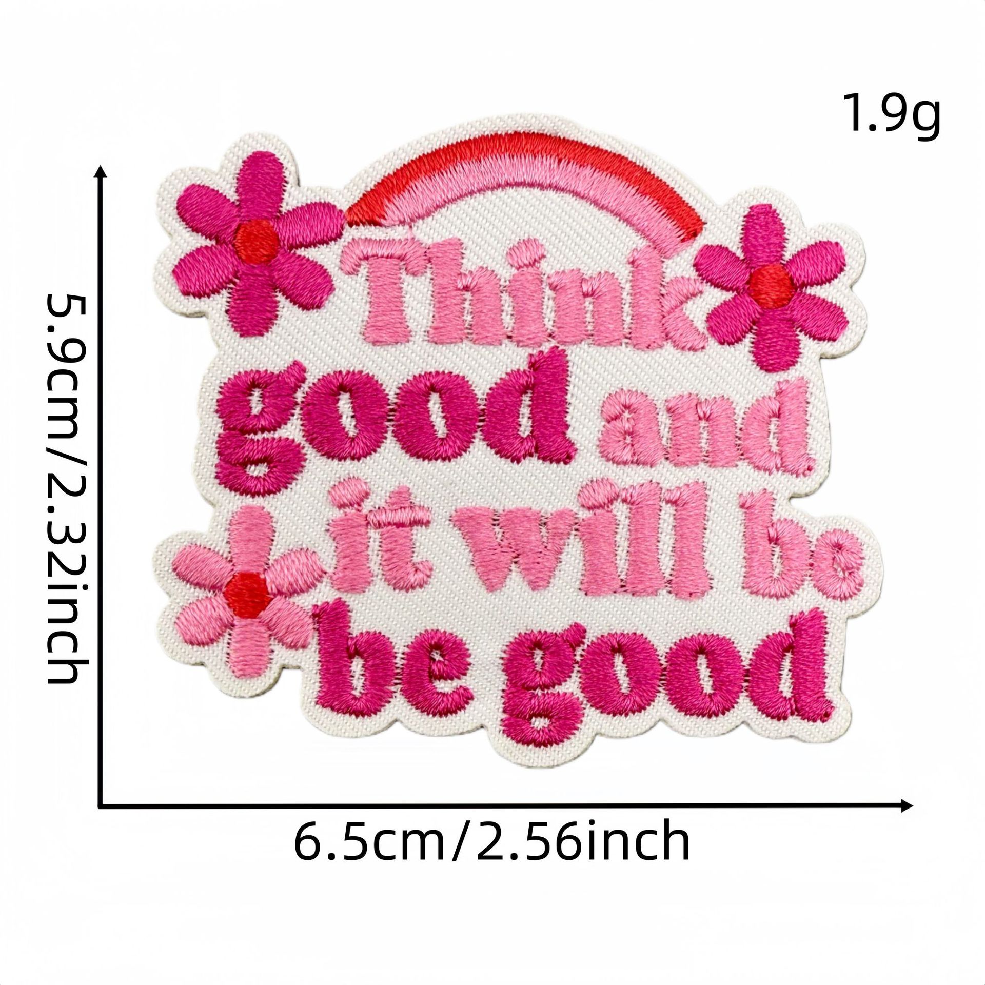 Розовые эстетические нашивки с – обзор и цена Embroidery Quote