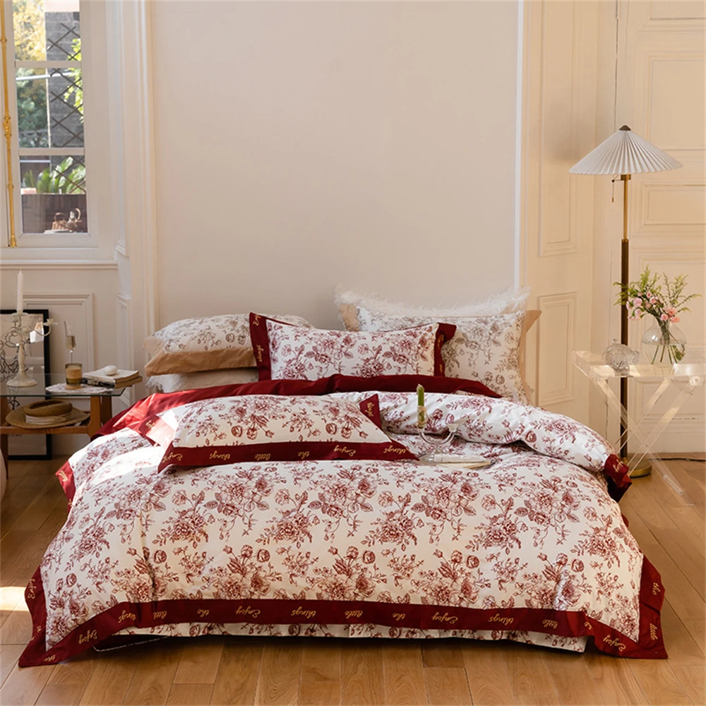Американский комплект постельн – обзор и цена Embroidery Quilt Cover