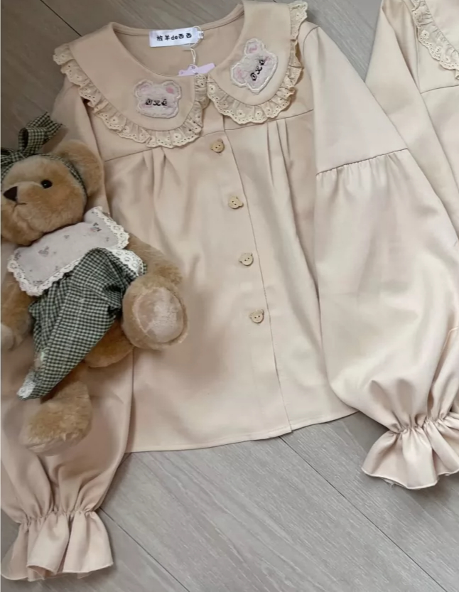Блузка в стиле Лолита с вышивк – обзор и цена Embroidery Yellow