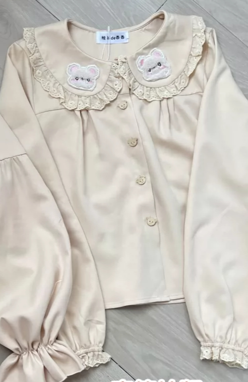 Блузка в стиле Лолита с вышивк – обзор и цена Embroidery Yellow